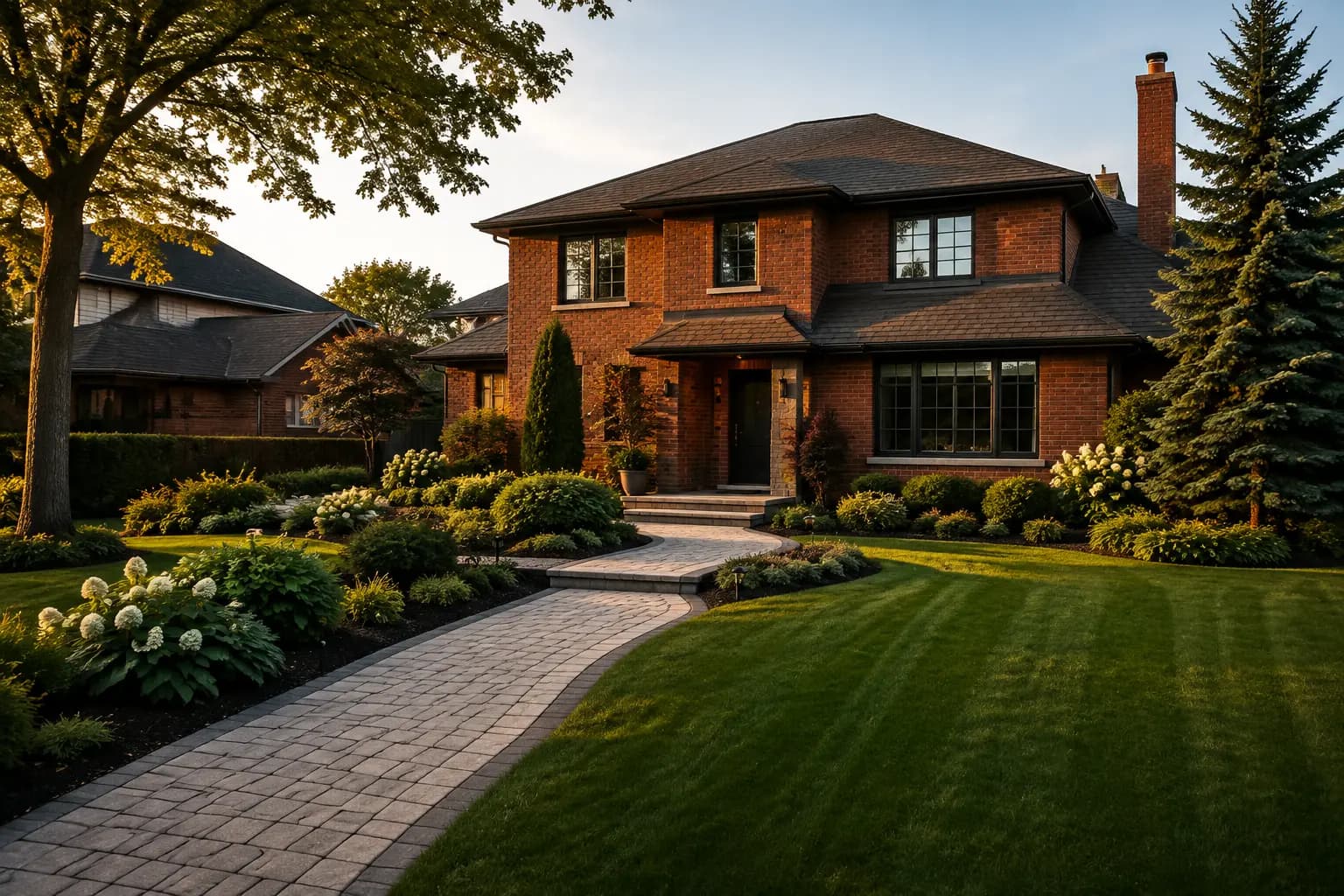 Editorial vision of a carefully maintained Toronto home with strong curb appeal